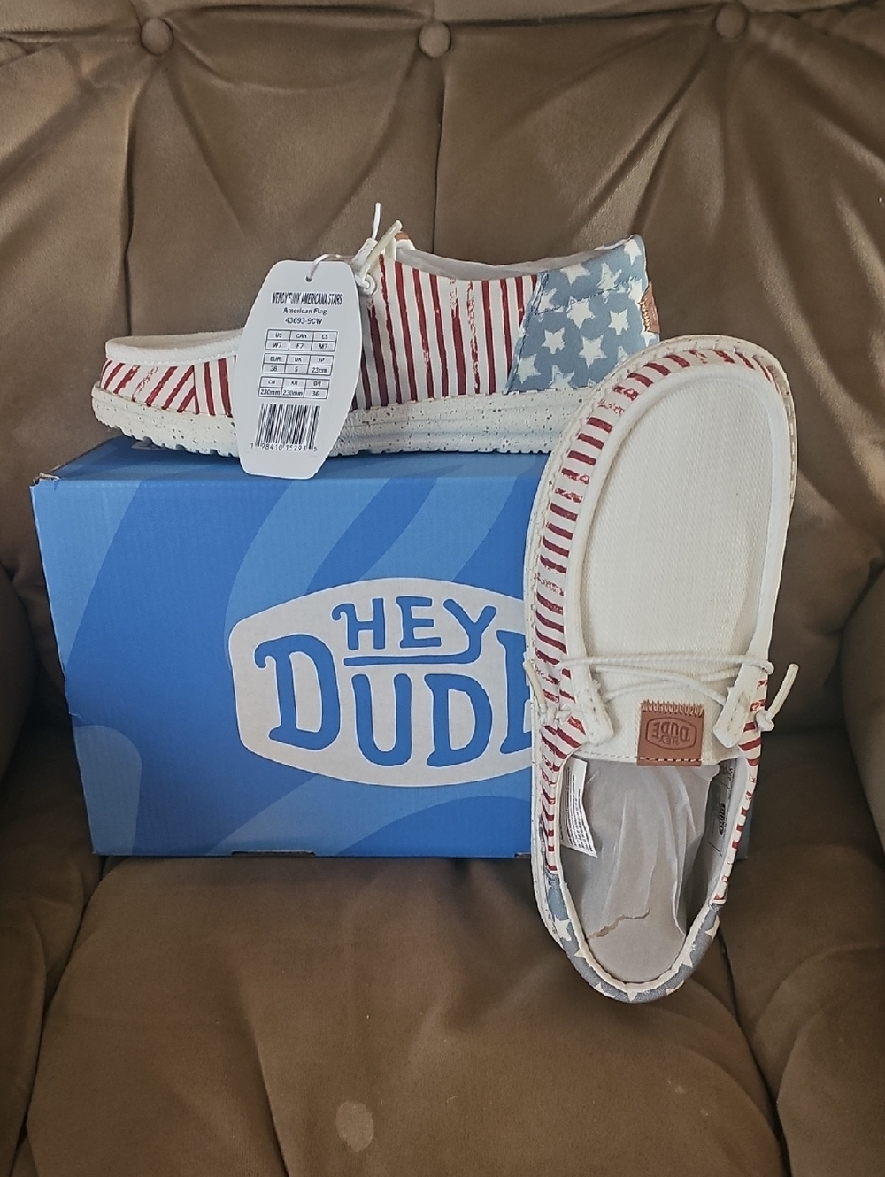 NWT Hey Dude Americana Stars